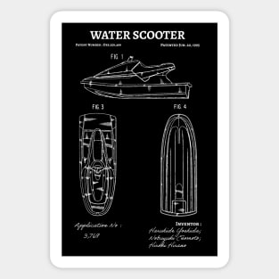 Water Scooter Patent / water scooter gift idea Sticker